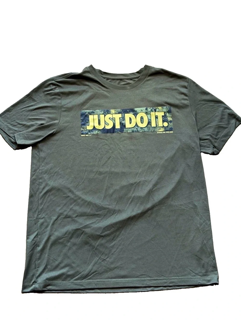 Nike Olive Green Men’s 'JUST DO IT.' Graphic Tee